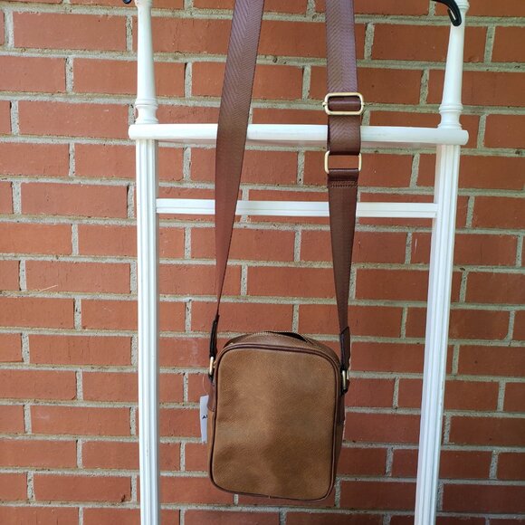 BNWT ALDO ETUDE messenger crossbody in coffee colored hue dark brown (OS) - Picture 3 of 9